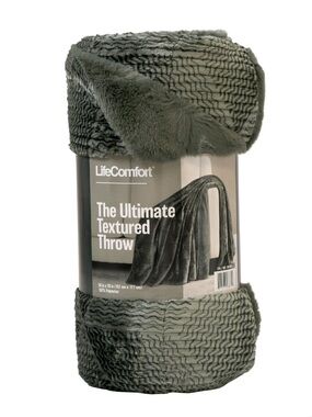 Life Comfort Ultimate Textured Throw 60”x70”